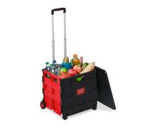 Relaxdays Folding Shopping Trolley