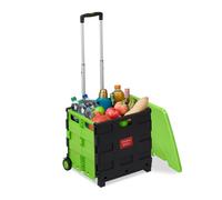 Relaxdays Folding Shopping Trolley with Lid