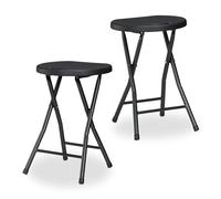 Relaxdays Folding Balcony Stool, Set of 2