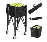 Relaxdays Folding tennis ball trolley