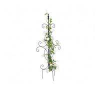 Relaxdays Folding Trellis Set of 2, Powder-Coated Steel, Free-Standing Garden Decor, 116x45x45 cm, Black