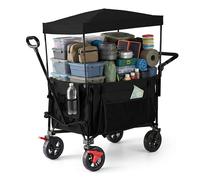 Relaxdays Folding trolley with roof
