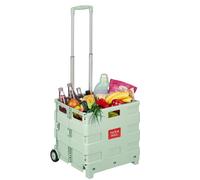Relaxdays Folding trolley with telescopic handle