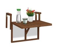 Relaxdays Folding wooden balcony table