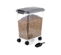 Relaxdays Food container, castors & scoop 20L