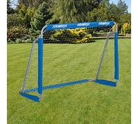 Football goal Metal Goalposts 5.9 kg Lightweight Garden Football Goal Grey/Blue