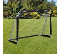 Relaxdays Football Goal, Pro Soccer Goal For 110 x 150 x 75 cm, Grey/Black