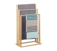 Relaxdays Freestanding towel rack with 3 rails