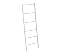 Relaxdays Freestanding Towel Rail for Bathroom, 6 Bar Wooden Clothes Ladder, 170x55cm, Drying Rack for Kitchen & Bedroom, Foam, Wood