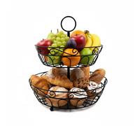 Relaxdays Fruit bowl, 2 tiers