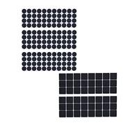 Relaxdays Furniture Pads, Non, 180x Pack, Self Adhesive, Floor Protector, Anti-Slip, Square, Round, Black, 100% felt, 0.4 x 3 x 3 cm