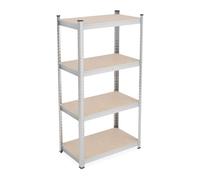 Relaxdays Galvanised Heavy Duty Shelving 4 Shelves