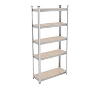 Relaxdays Galvanised Heavy Duty Shelving 5 Shelves