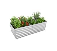 Relaxdays Galvanised iron raised bed