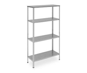 Relaxdays Galvanised Metal Shelf with 4 Shelves