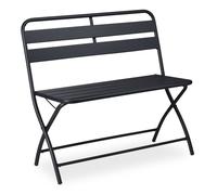Relaxdays Garden bench foldable 2-seater