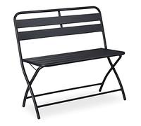 Garden bench folding bench, 2-seater balcony bench folding bench, weatherproof
