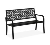 Relaxdays Garden Bench Geometric Design