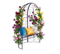 Relaxdays Garden bench & rose arbour