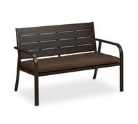 Relaxdays Garden Bench with Soft Cushion