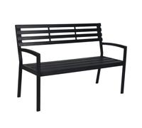Relaxdays Garden bench WPC & metal