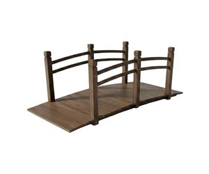 Relaxdays Garden bridge, fir wood, 200kg