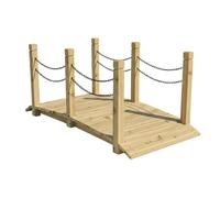 Relaxdays Garden bridge w/ chains