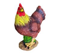 Relaxdays Garden decor: rooster & hen - non-toxic
