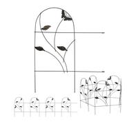 Relaxdays Garden Edging Set of 10 Butterfly Design