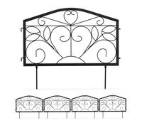 Relaxdays Garden Edging Set of 12 Swirl Design