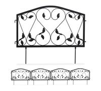 Relaxdays Garden Edging Set of 8 Leaf Design