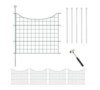 Relaxdays Garden Fence with 5 Panels