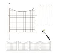 Relaxdays Garden Fence with 5 Panels
