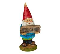 Relaxdays Garden Gnome “Welcome”