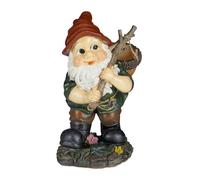 Relaxdays Garden Gnome with Acorn Basket