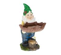 Relaxdays Garden Gnome with Bird Bath