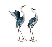 Relaxdays Garden heron décor figures, set of 2