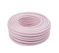 Relaxdays Garden Hose, 100 m, Universal 1/2" Water Hose, Pink | UV & weatherproof, woven PP