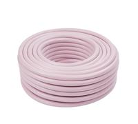 Relaxdays Garden Hose, 50 m, Universal Water Hose 1/2 Inch, UV & Weatherproof, Fabric Hose Garden, PP, Pink