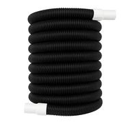 Relaxdays garden hose, flexible, durable, 10 m, UV-resistant, PE water hose, irrigation, pool hose, black