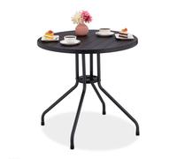 Relaxdays Garden table in black wood look