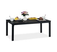Relaxdays Garden table in black wood look