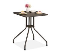 Relaxdays Garden Table in Brown Wood Look