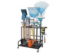Relaxdays Garden tool rack (castors)