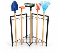 Relaxdays Garden Tool Stand, for 29 Tools, Corners & Niches, Black | Garage & Sheds, Tool Stand, Steel