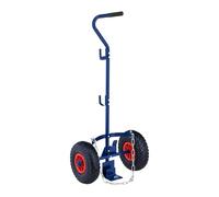 Relaxdays Gas Cylinder Trolley, for 3 & 5 kg cylinders, blue/red