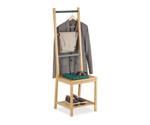 Relaxdays Gentleman's Valet Chair Made of Bamboo