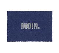 Relaxdays German Saying Doormat Coir, 40 x 60 cm, Door Mat Inside & Outside, Non-Slip Shoe Wiper, Rectangular, Natural