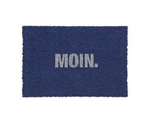 Relaxdays German Saying Doormat Coir, 40 x 60 cm, Door Mat Inside & Outside, Non-Slip Shoe Wiper, Rectangular, Natural