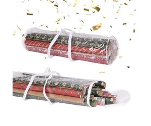 Relaxdays Gift wrap organizer, 2-pack